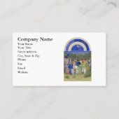 Mittelalterlicher Kalender kann Stier u. Zwillinge Visitenkarte (Vorderseite)