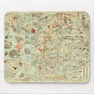 Mittelalterlicher Karten-Mauspad Mousepad