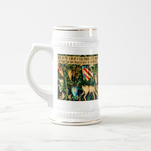 Mittelalterlicher König Arthur William Morris Bierglas (Links)