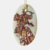 Mittelalterlicher König wenn Keramikornament (Rechts)