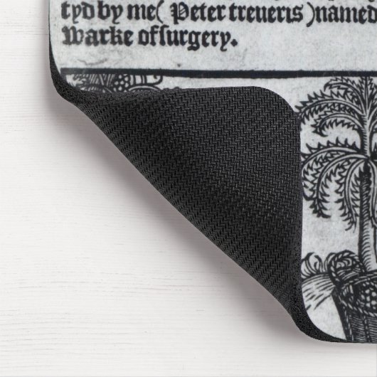 Mittelalterlicher Kräutergarten Mousepad (Ecke)