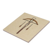 Mittelalterlicher Kreuzbogen mit Bolzen Fliese (Seite)