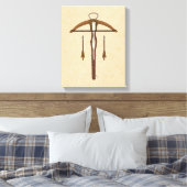 Mittelalterlicher Kreuzbogen mit Bolzen Leinwanddruck (Insitu (Schlafzimmer))