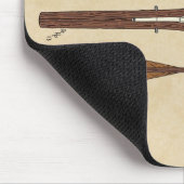 Mittelalterlicher Kreuzbogen mit Bolzen Mousepad (Ecke)