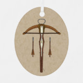 Mittelalterlicher Kreuzbogen mit Bolzen Ornament Aus Metall (Vorderseite)