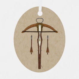 Mittelalterlicher Kreuzbogen mit Bolzen Ornament Aus Metall