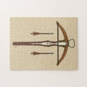 Mittelalterlicher Kreuzbogen mit Bolzen Puzzle (Horizontal)