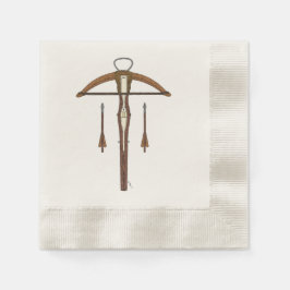 Mittelalterlicher Kreuzbogen mit Bolzen Serviette