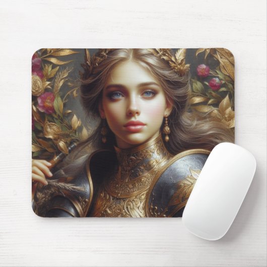 mittelalterlicher Krieger Mousepad (Mit Mouse)