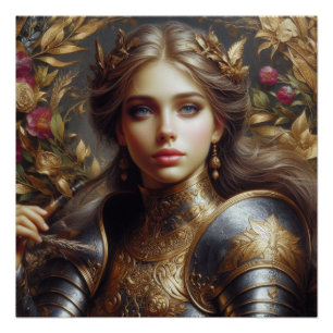 mittelalterlicher Krieger Poster