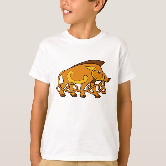 Mittelalterlicher Kunst-keltischer Knoten-wilder T-Shirt (Vorderseite)