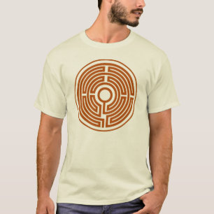 Mittelalterlicher Labyrinthkreis des T - Shirt