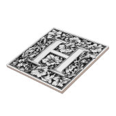 mittelalterlicher Leuchtbrief H Fliese (Seite)