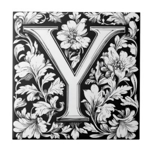 mittelalterlicher Leuchtbrief Y Fliese