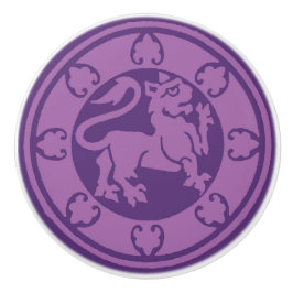 Mittelalterlicher Löwe Keramikknauf