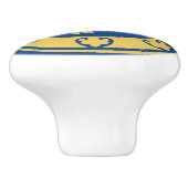 Mittelalterlicher Löwe Keramikknauf (Seitenansicht)