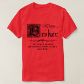 Mittelalterlicher Master Broker T-Shirt (Design vorne)