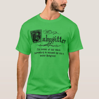 Mittelalterlicher Meister Babysitter T-Shirt