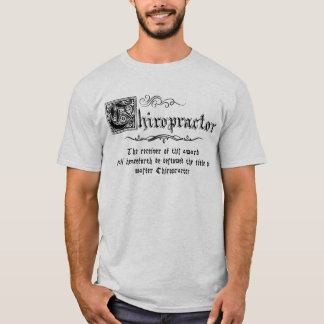 Mittelalterlicher Meister Chiropraktiker T-Shirt