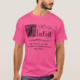 Mittelalterlicher Meister Flutist Flute T-Shirt