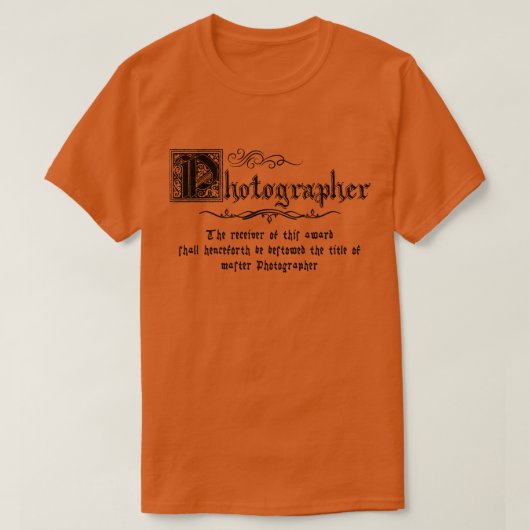 Mittelalterlicher Meistermaster-Fotograf T-Shirt (Design vorne)