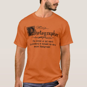 Mittelalterlicher Meistermaster-Fotograf T-Shirt