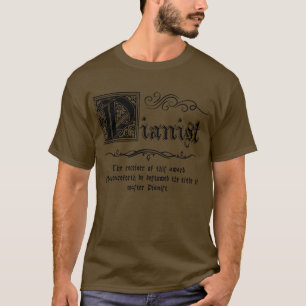 Mittelalterlicher Meisterpianist T-Shirt