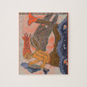 Mittelalterlicher Merman/Mermaid Puzzle (Vertikal)