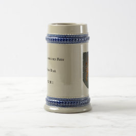 Mittelalterlicher Metallschild-Löwe-Entwurf Bierglas