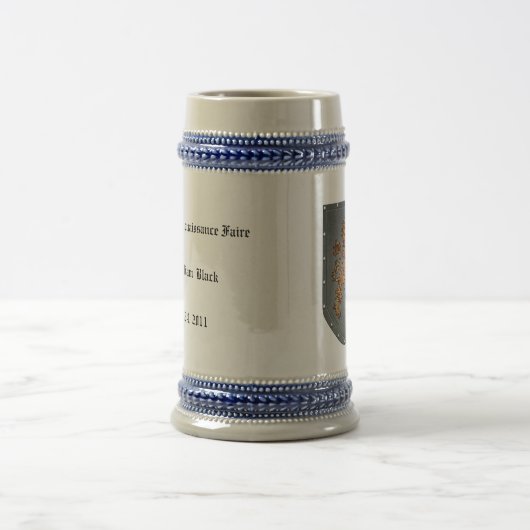 Mittelalterlicher Metallschild-Löwe-Entwurf Bierglas (Mittel)