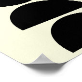 Mittelalterlicher moderner geometrischer Schwarz-B Poster (Ecke)