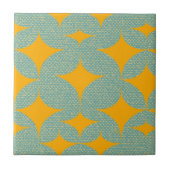 Mittelalterlicher, moderner türkisfarbener Diamant Fliese (Vorderseite)