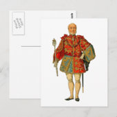 Mittelalterlicher Nobelmann Postkarte (Vorne/Hinten)