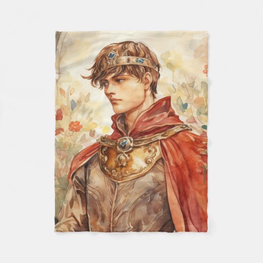 Mittelalterlicher Prinz Fleecedecke (Vorderseite)