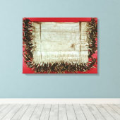 Mittelalterlicher Protestbrief aus dem Bohemischen Leinwanddruck (Insitu (Holzboden))