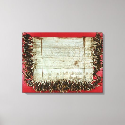 Mittelalterlicher Protestbrief aus dem Bohemischen Leinwanddruck (Vorderseite)