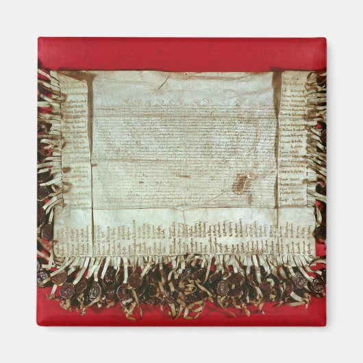 Mittelalterlicher Protestbrief aus dem Bohemischen Magnet (Vorne)