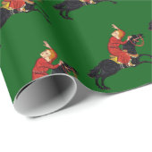 Mittelalterlicher Reiter Geschenkpapier (Rolleneckpunkt)