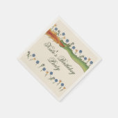 Mittelalterlicher Ren-Faire-Drache Serviette (Ecke)
