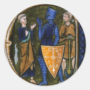 Mittelalterlicher/Renaissance-Aufkleber Runder Aufkleber