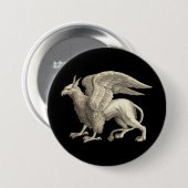 Mittelalterlicher Renaissance-Greif Button (Vorne & Hinten)
