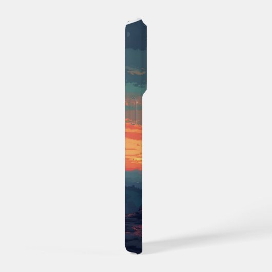 Mittelalterlicher Ritter am Campfire - Fantasy iPh iPhone Hülle (Rechte Seite)