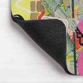 Mittelalterlicher Ritter auf dem Pferd Mousepad (Ecke)