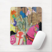 Mittelalterlicher Ritter auf dem Pferd Mousepad (Mit Mouse)
