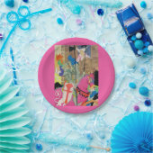 Mittelalterlicher Ritter auf dem Pferd Pappteller (Party)