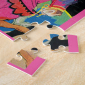Mittelalterlicher Ritter auf dem Pferd Puzzle (Seite)