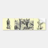 Mittelalterlicher Ritter Autoaufkleber (Vorne)