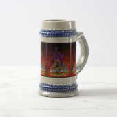 Mittelalterlicher Ritter Bierglas (VorderseiteRechts)