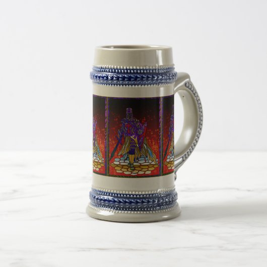 Mittelalterlicher Ritter Bierglas (VorderseiteRechts)