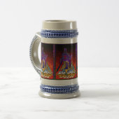 Mittelalterlicher Ritter Bierglas (Vorderseite Links)